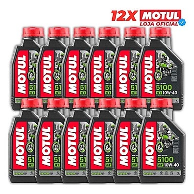 Motul 5100 4T 10W40: Kit 12 Litros para Motor 4 Tempos