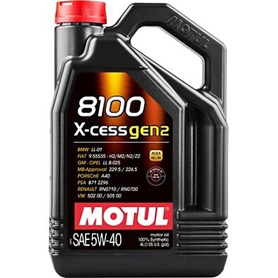 Motul 8100 X-cess Gen2 5w-40: O Óleo Sintético Premium