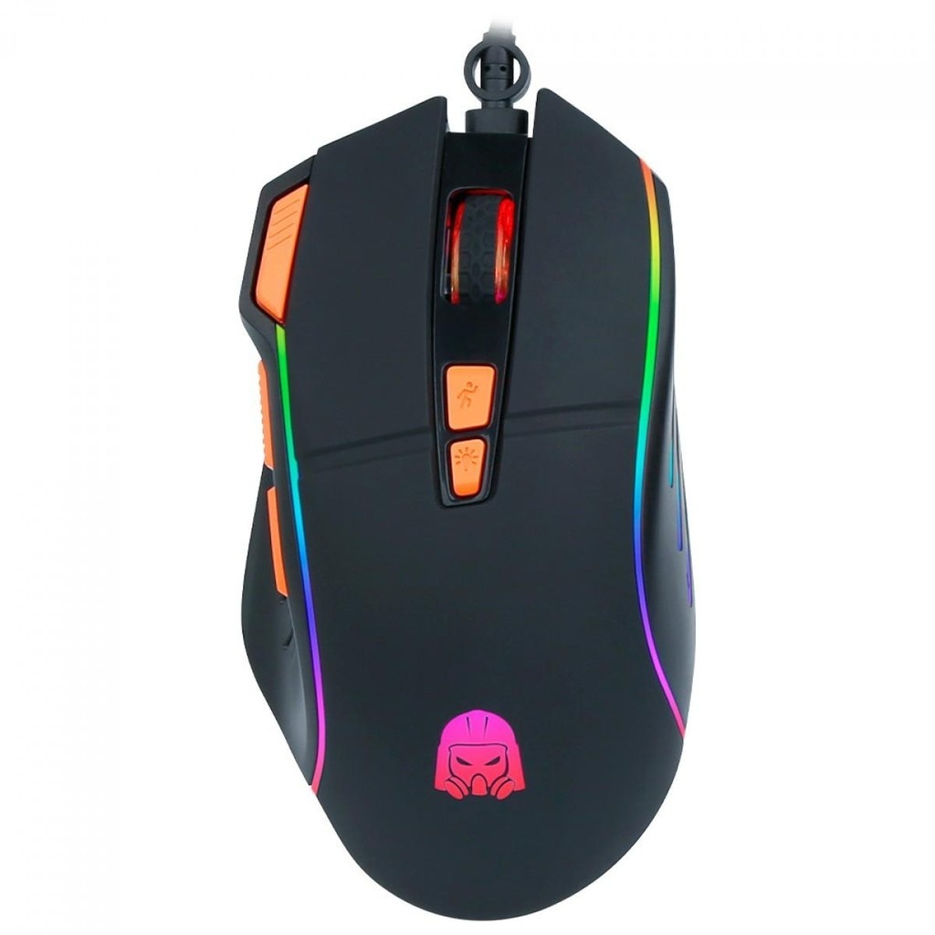 Mouse Gamer Luna XS: RGB, 7200 DPI e 8 Botões