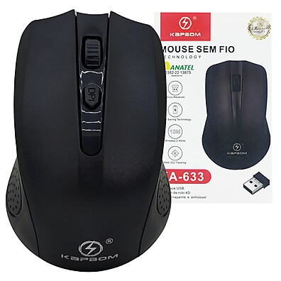Mouse Kapbom KA-633: Conforto Sem Fio!