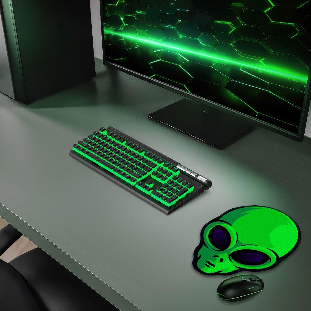 Mouse Pad Alien: Precisão e Estilo na Sua Mesa!