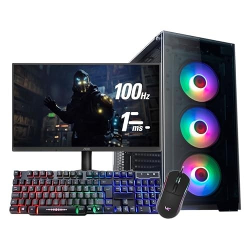 Pc Gamer Ryzen 5 5600gt 16Gb Ram Nvme 500gb Monitor 21,5 100Hz Teclado e Mouse Gamer