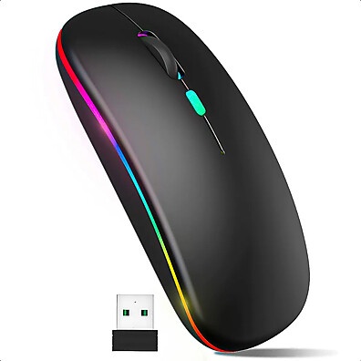 Mouse Sem Fio Exbom: Conforto e Precisão RGB
