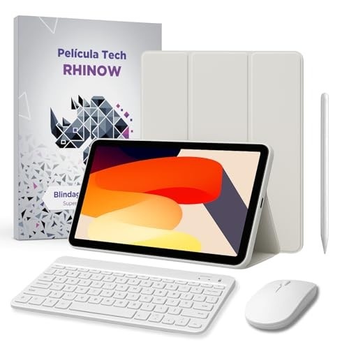 Kit Capa Slim para Xiaomi Redmi Pad SE 11": Película de vidro + Caneta Precision + Teclado e Mouse (Rhinow)
