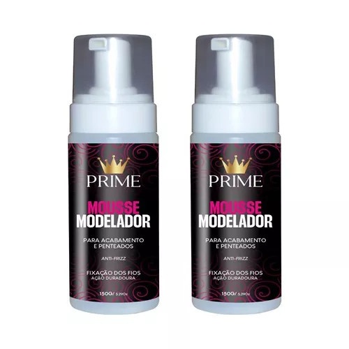 Mousse Prime: 2x Anti Frizz e Brilho Duradouro!