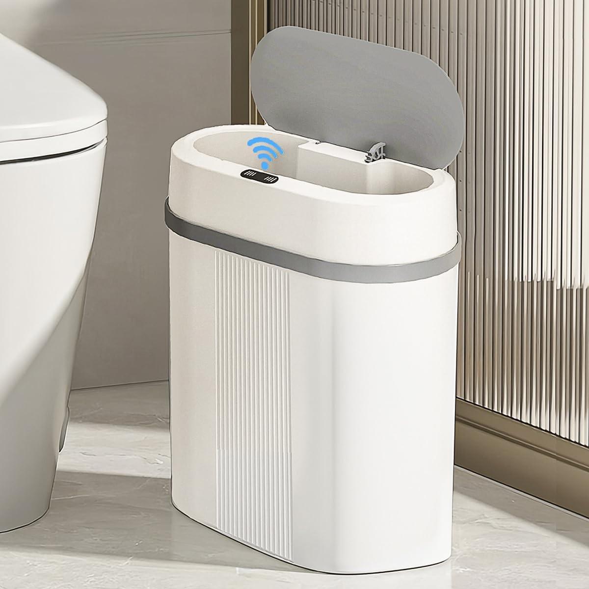 Lixeira Automática 12L com Sensor de Movimento Inteligente - Design Moderno e à Prova d'Água
