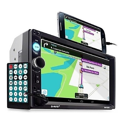Mp5 Player Automotivo 7 Polegadas com Bluetooth, USB, DVD e Espelhamento