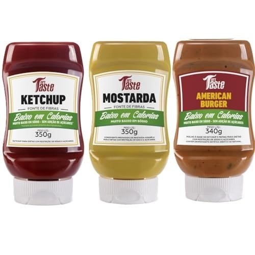 Kit Ketchup + Mostarda + American Burguer - Mrs Taste