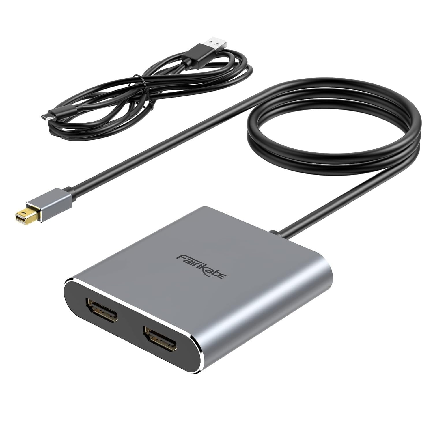 Expanda sua Tela: Adaptador Mini DisplayPort para 2x HDMI 4K@60Hz MST/SST