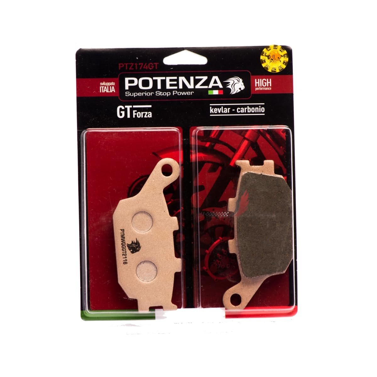 Kit Pastilha de Freio Potenza Traseira MT-07, MT-09, GSX-S 750, XJ6, Vulcan S 650, Z750, Versys 650/1000, NC700X, V-Strom, Bandit
