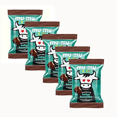 Mu-Mu Kids Baunilha: Kit com 5 Chocolates Divertidos!