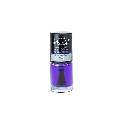 Muah! Top Coat Efeito Gel: Brilho e Durabilidade