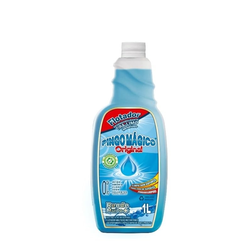 Flotador Pingo Mágico Refil 1L - Desengordurante Multifuncional Biodegradável