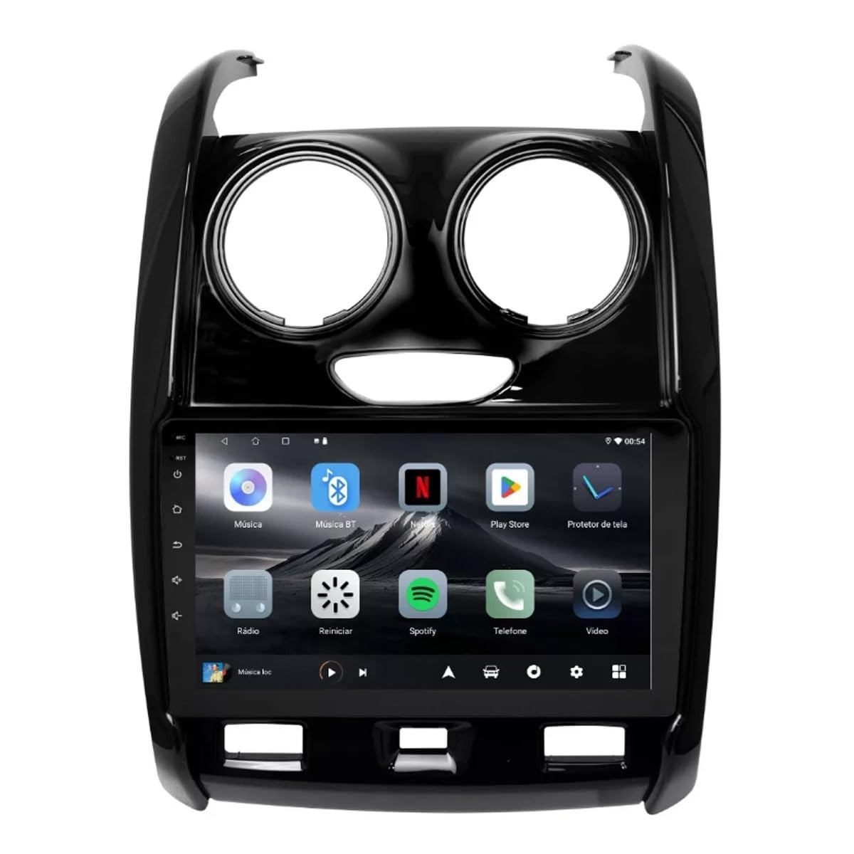 Central Multimídia Adak G2 9" QLED para Duster/Oroch (2015-2019) com Android Auto/CarPlay Sem Fio + Câmera de Ré