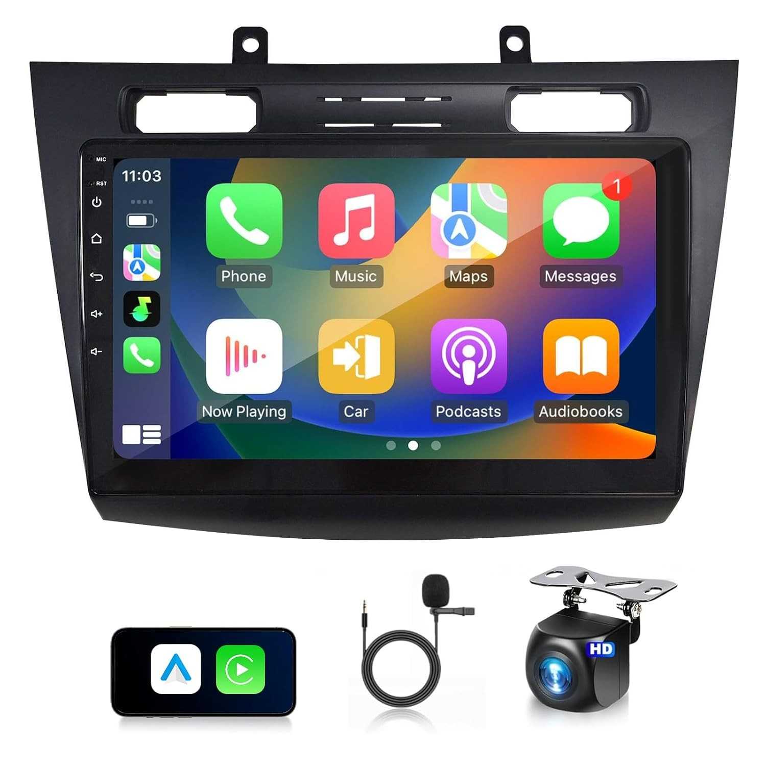 Central Multimídia Ford Transit Connect 2010-2014: Tela 10" IPS, CarPlay Sem Fio, Android Auto, GPS e Câmera AHD