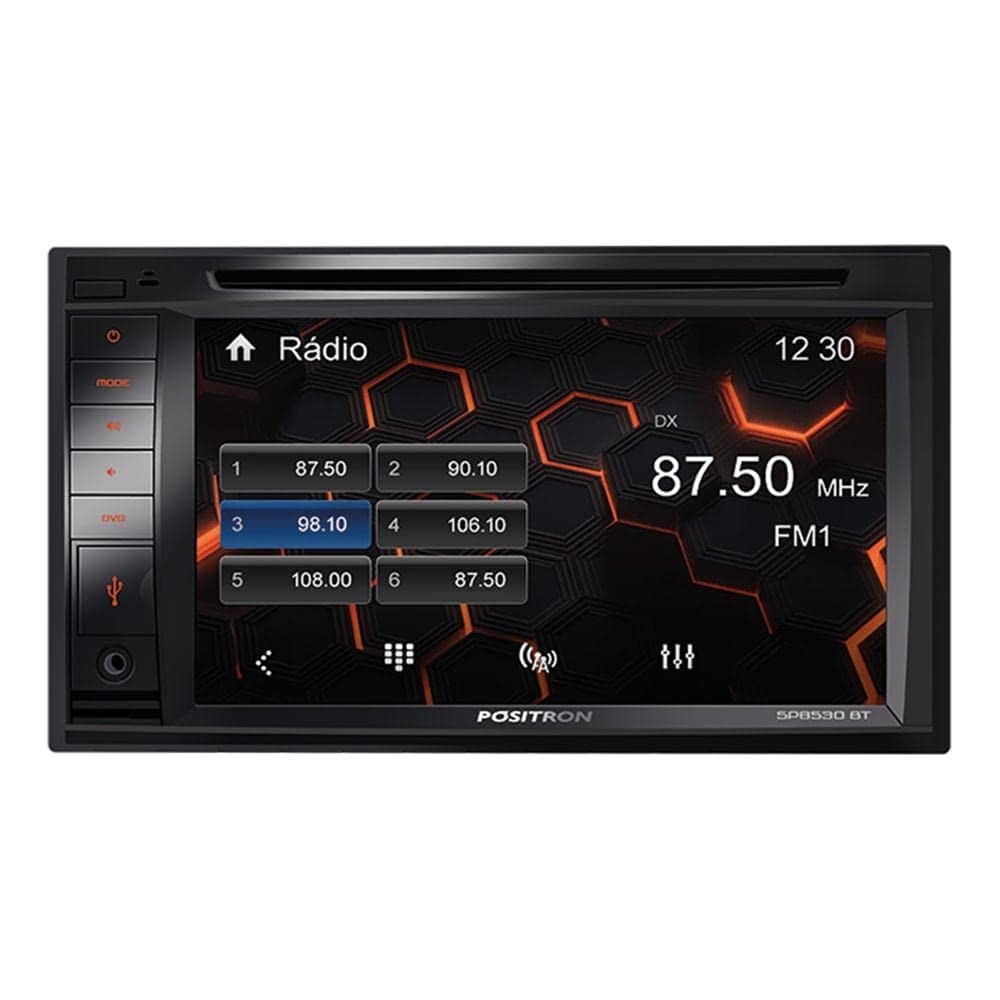 Central Multimídia Pósitron 13024000: Bluetooth, Espelhamento e Mais para Seu Carro