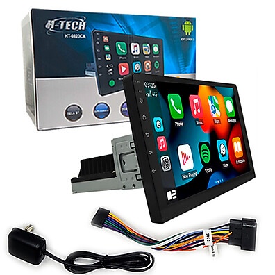 Multimídia H-Tech HT-9823CA: Tela 9 Polegadas Android 12 com CarPlay e Android Auto