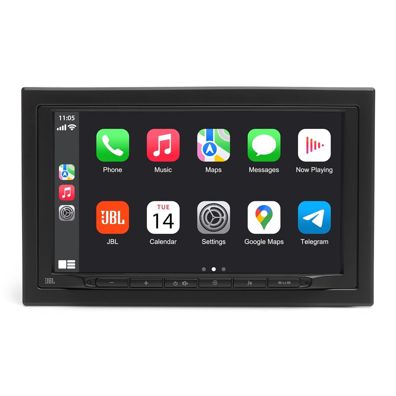Central Multimídia JBL Legend 700 2-DIN: CarPlay Sem Fio, Android Auto e Tela 7" para seu Carro