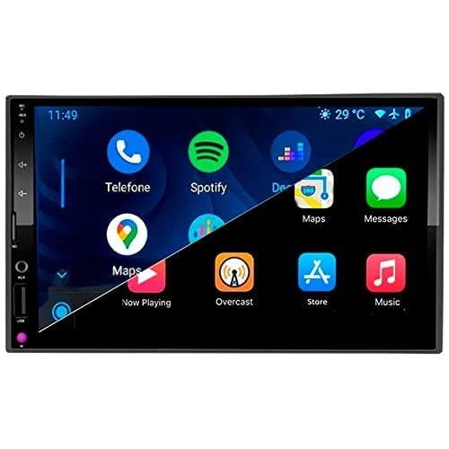 Central Multimídia 7" MP10: CarPlay, Android Auto, Bluetooth e Mais!