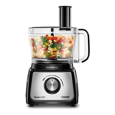 Multiprocessador Mondial TurboChef 1000W: 5 Funções!