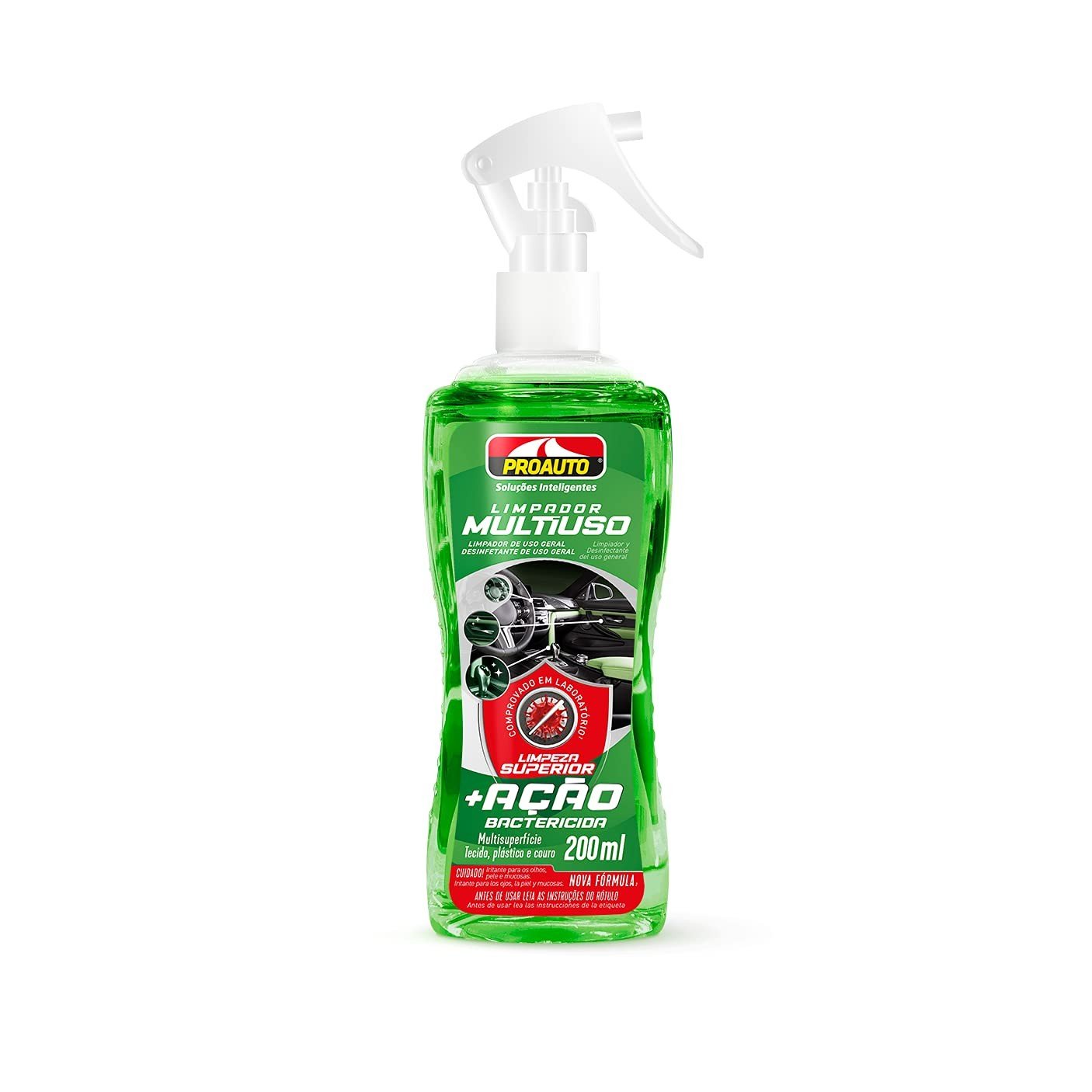 Proauto Limpador Multiuso Bactericida 200ml: Limpeza Poderosa e Proteção para seu Carro