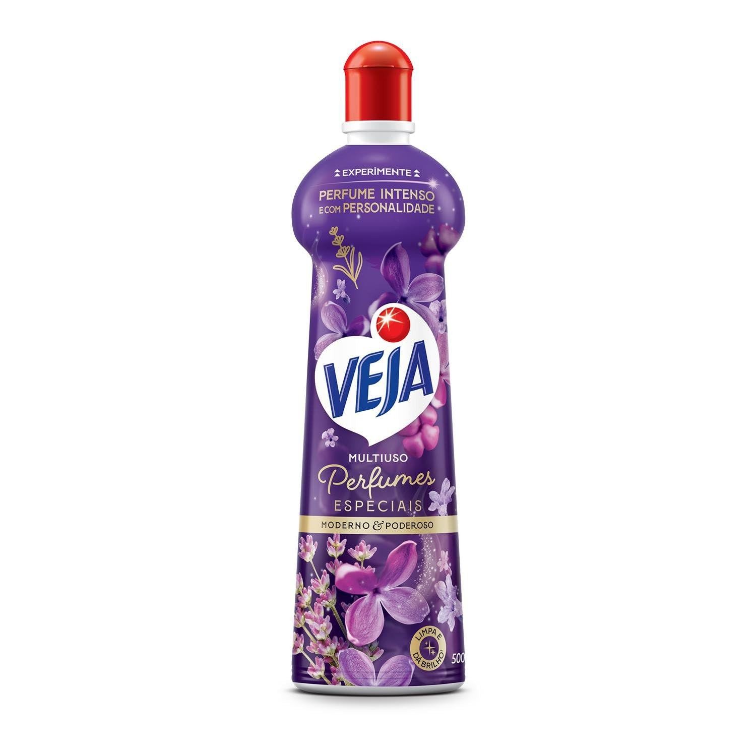 Limpador Multiuso Veja Perfumado Moderno e Poderoso 500ml - Fragrância Intensa e Duradoura