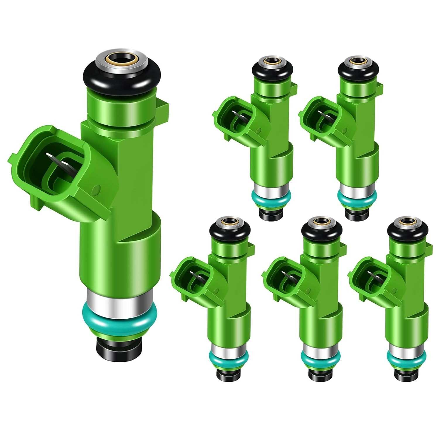 Kit 6 Injetores Combustível 16600JA10A para Infiniti G35, M35, Nissan 350Z e Murano