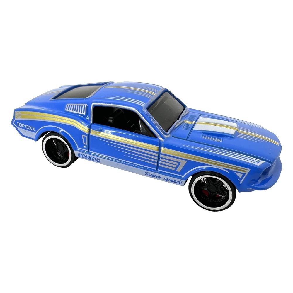Muscle Car Azul: Miniatura Die Cast Colecionável