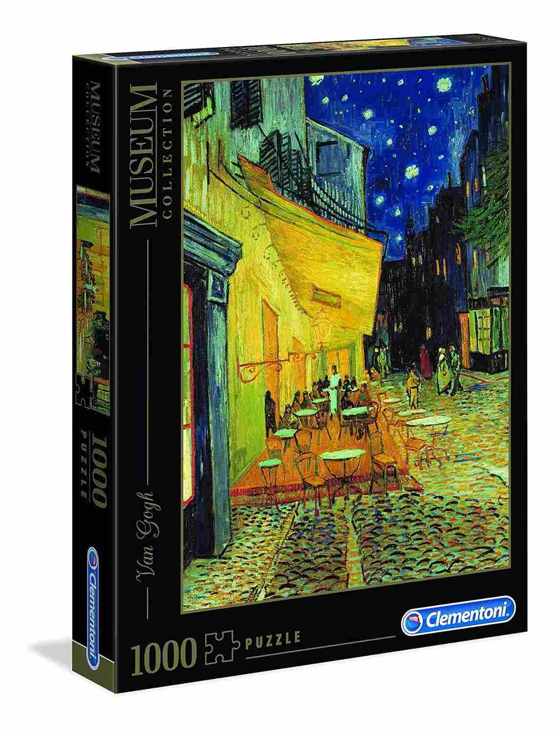Puzzle 1000 Peças Van Gogh - Café Noturno ao Ar Livre | Clementoni Coleção Museus