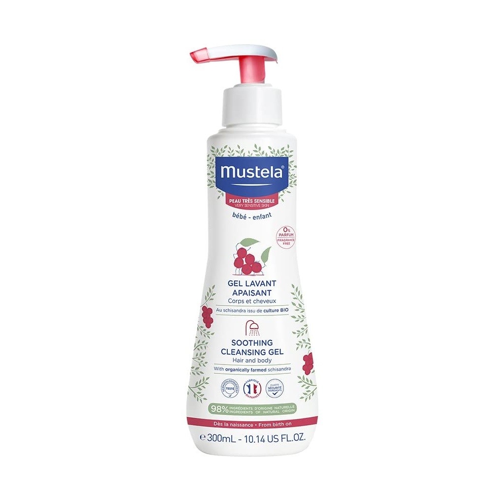 mustela-gel-lavante-calmante-apaisant-bebe-300ml-cuidado-suave-e-natural-para-pele-sensivel