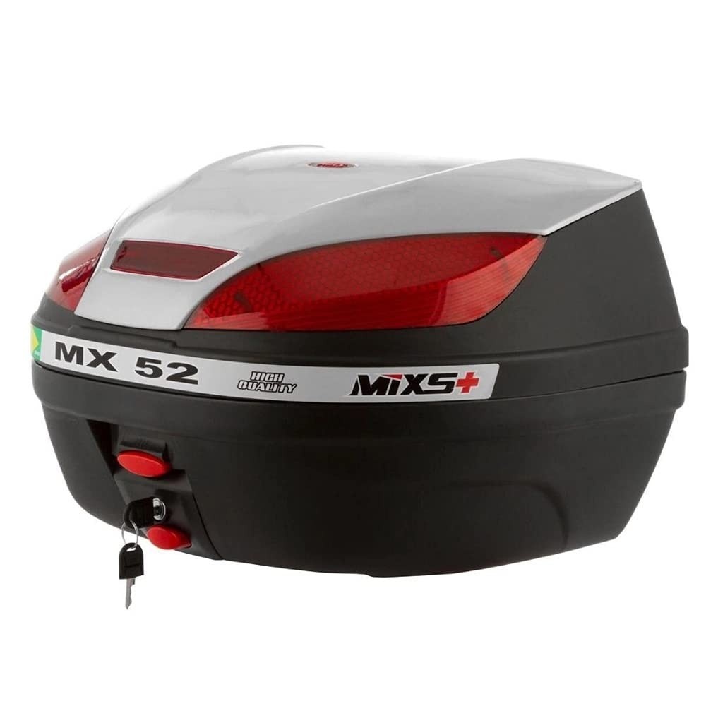 Bauleto MIXS MX52 52 Litros Prata: Segurança e Estilo para Sua Moto