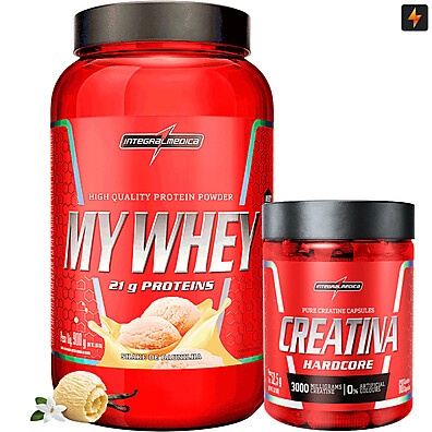 My Whey + Creatina: Kit Ganho de Massa e Força