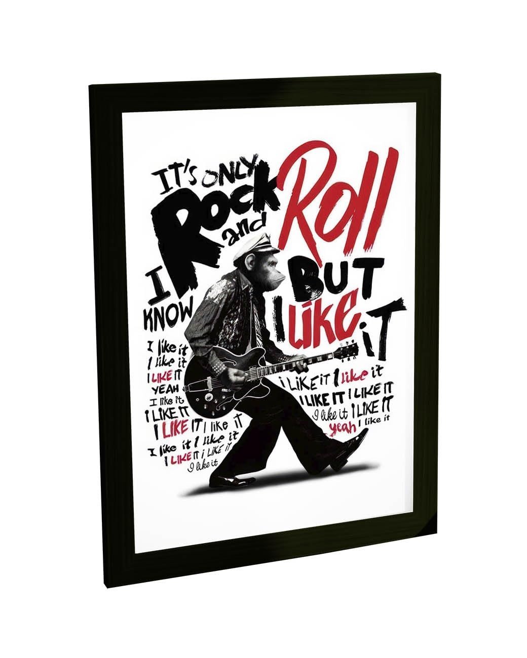 Quadro Decorativo Rock 'n' Roll - Estilo Banda Música para Sala e Quarto