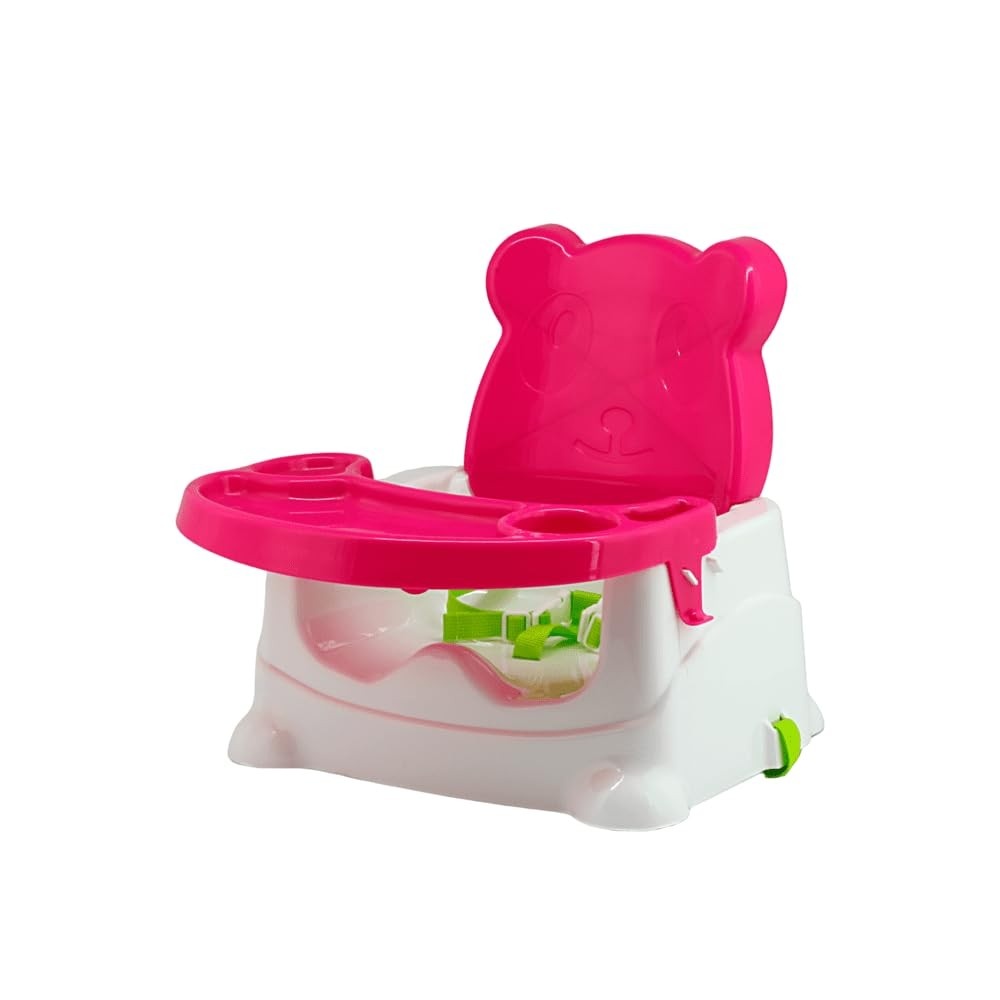 Cadeira Booster Multmaxx para Bebês - Segurança e Conforto na Alimentação (Rosa)