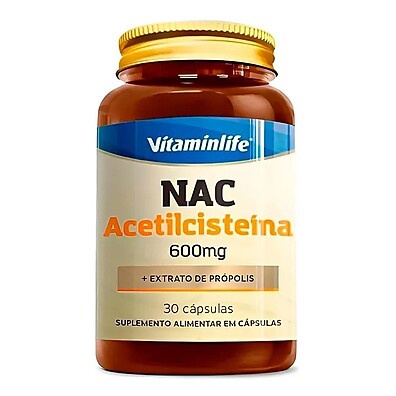 NAC + Própolis: Detox e Imunidade em 30 Cápsulas