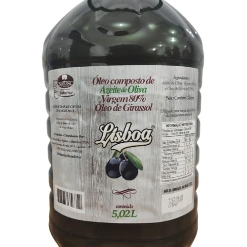 Azeite de Oliva Virgem 80% Nacional 5 Litros Restaurantes Pizzarias Qualidade Premium Lisboa