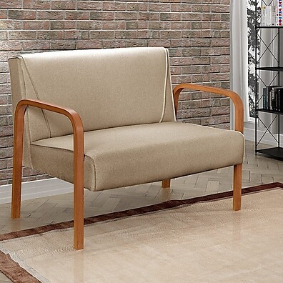 Namoradeira Linho Marrom: Conforto e Estilo!