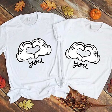 Camiseta Mickey e Minnie para Casal - Dia dos Namorados