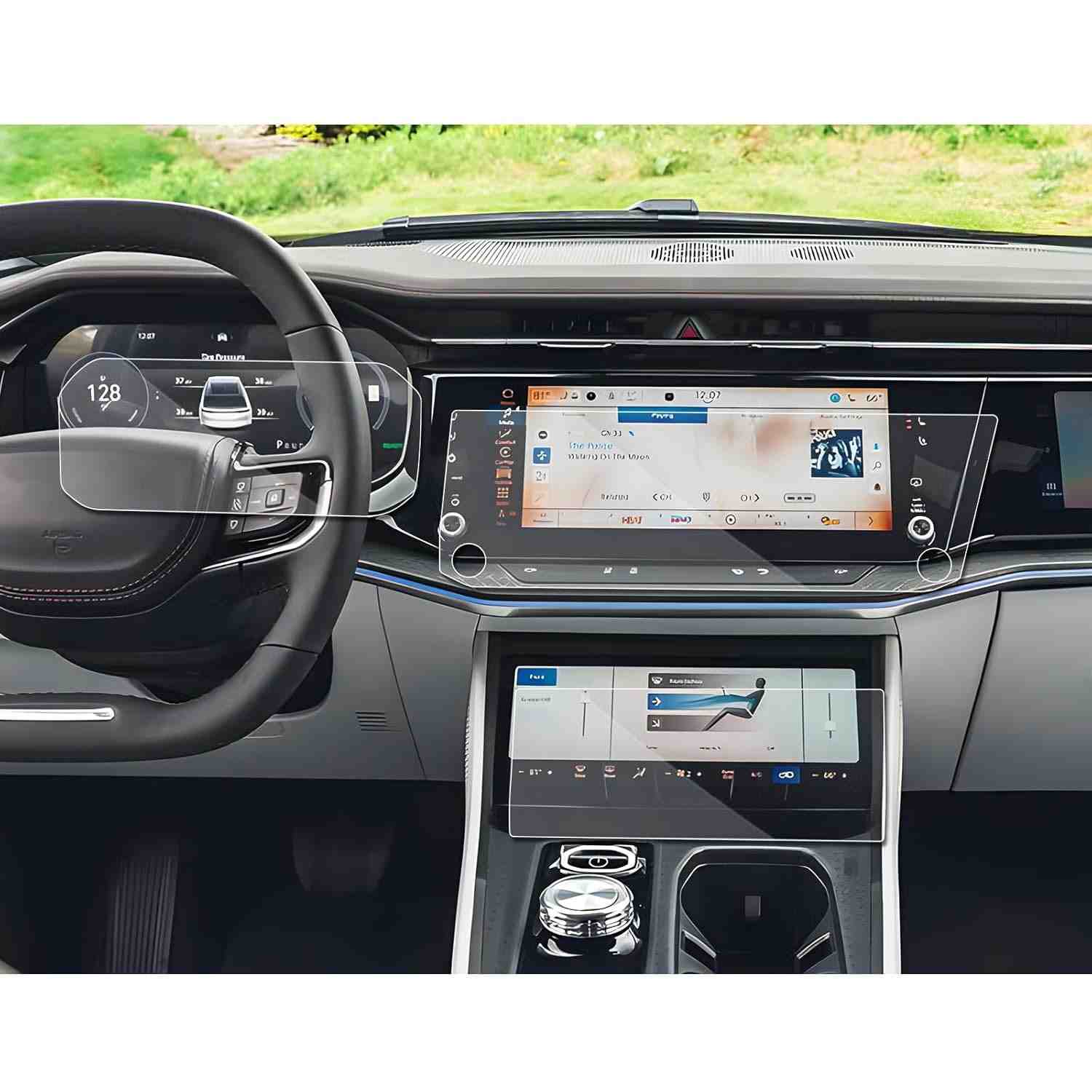 Protetor de Tela SXCY 6 Peças para Jeep Wagoneer S 2025: GPS, Painel e Central - Proteção Nano