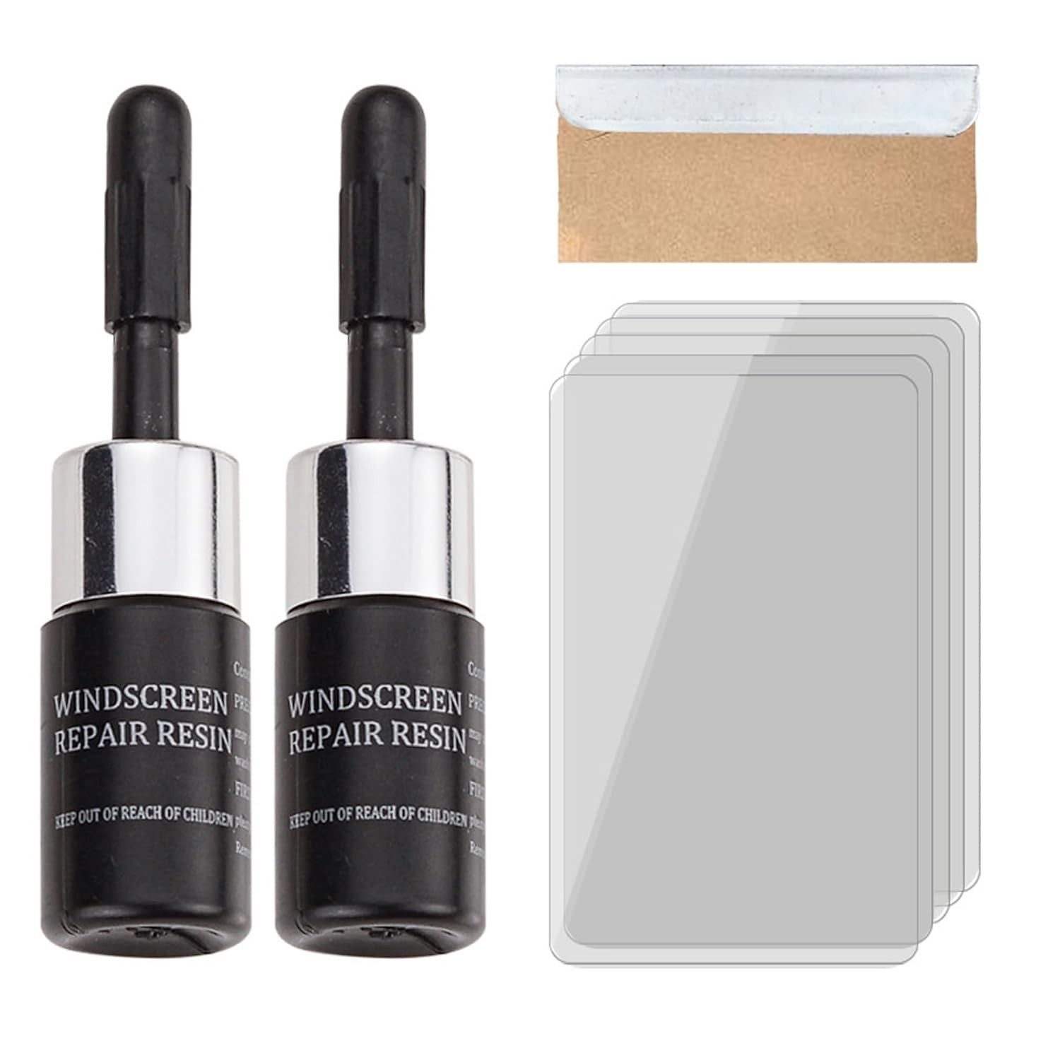 Kit Reparo Vidro Automotivo WAURCSY: Nano Fluido Para-brisa para Chips e Rachaduras