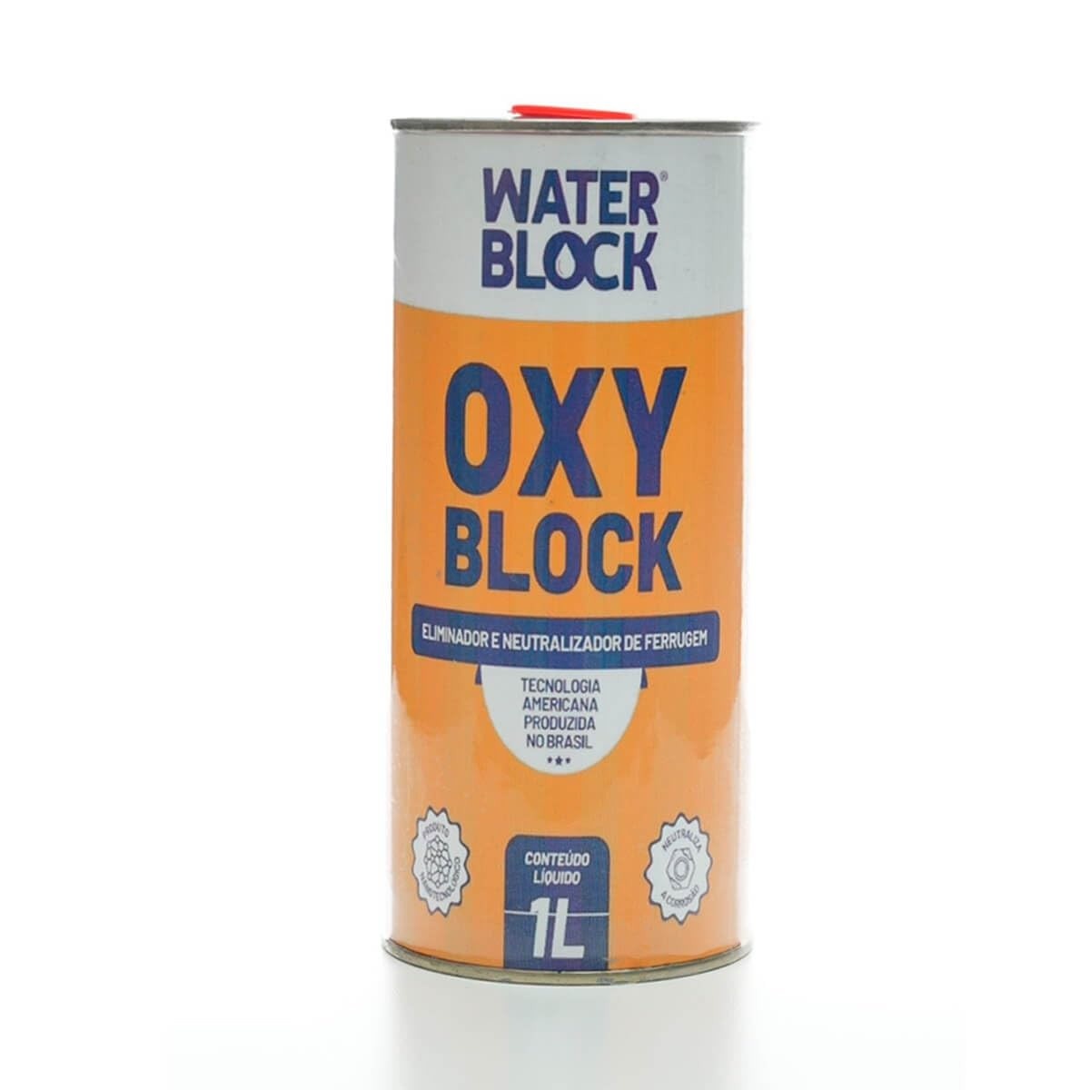 Eliminador de Ferrugem Oxyblock com Nanotecnologia - 1L | Neutraliza e Protege Metais Contra Corrosão