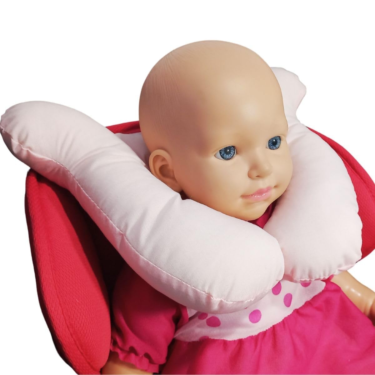 Almofada de Pescoço Bebê Rosa: Conforto e Segurança para Recém-Nascidos (0-24 Meses)
