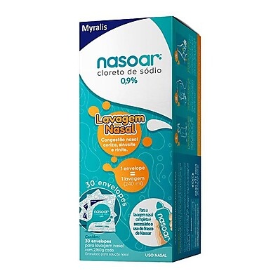Nasoar 0,9%: Alivie a Congestão Nasal com 30 Refis