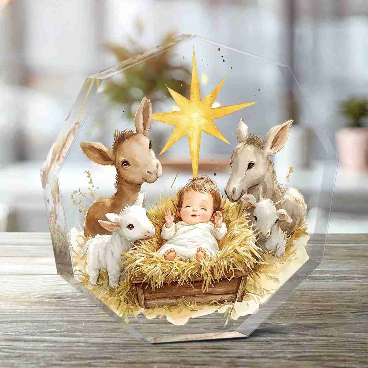 Presépio Natalino para Decoração de Mesa - Contemple a Primeira História de Natal em Casa