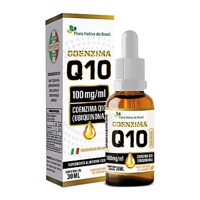 Coenzima Q10 100mg/ml Sublingual Laranja - Flora Nativa