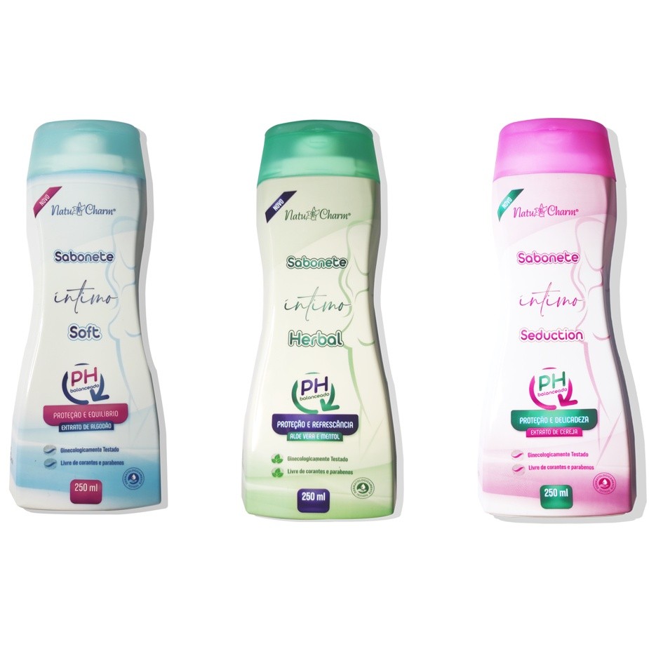 Natu Charm: Sabonete Íntimo pH Balanceado 250ml