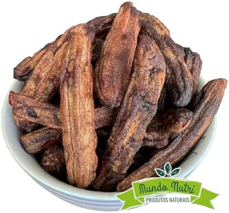 1kg Banana Passa Sem Açúcar 100% Natural Mundo Nutri