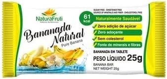 Display Bananada Zero Açúcar Natural - Bananafruti - 24 x 25 g - 600 g
