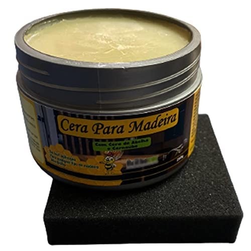 Cera de Abelha com Carnaúba para Madeira - Brilho Natural e Proteção Duradoura 250g
