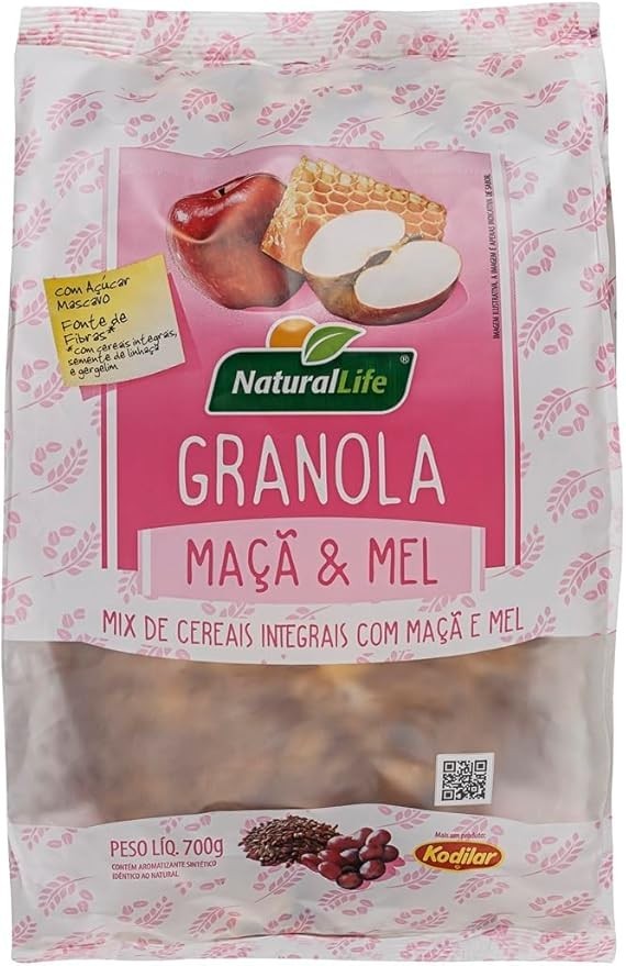 Granola Natural Life - Maçã e Mel - 700g